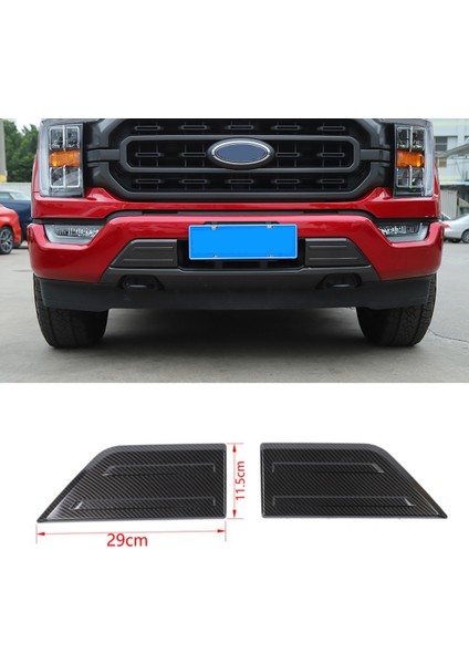 Araba Ön Tampon Izgara Kapağı Örgü Trim Ford F150 F-150 2021 2022 Dış Aksesuarlar, Abs Karbon Fiber (Yurt Dışından)