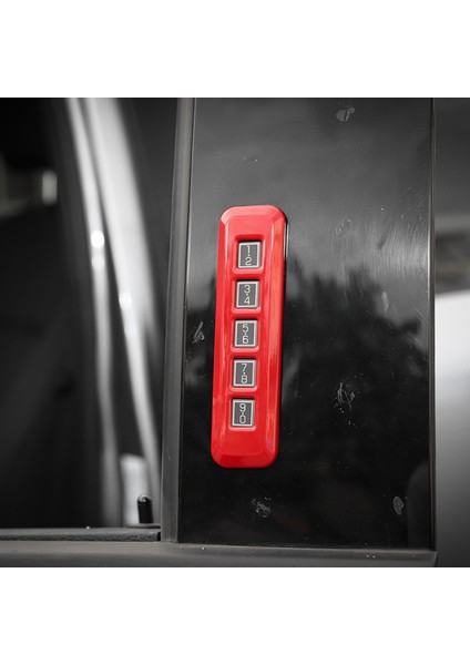 Kapı Şifre Kodu Kilit Anahtarı Düğmesi Çerçeve Kapağı Trim Sticker Ford Maverick 2022+ Aksesuarları Için, Abs Gümüş (Yurt Dışından)