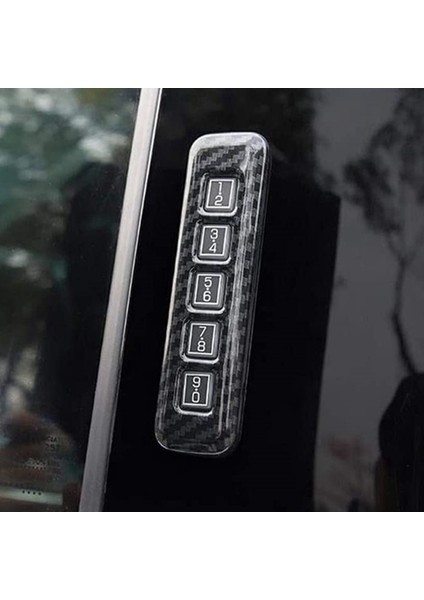 Kapı Şifre Kodu Kilit Anahtarı Düğmesi Çerçeve Kapağı Trim Sticker Ford Maverick 2022+ Aksesuarları Için, Abs Gümüş (Yurt Dışından)