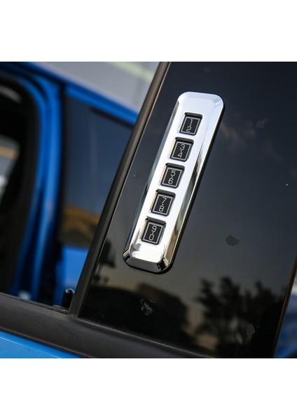 Kapı Şifre Kodu Kilit Anahtarı Düğmesi Çerçeve Kapağı Trim Sticker Ford Maverick 2022+ Aksesuarları Için, Abs Gümüş (Yurt Dışından)