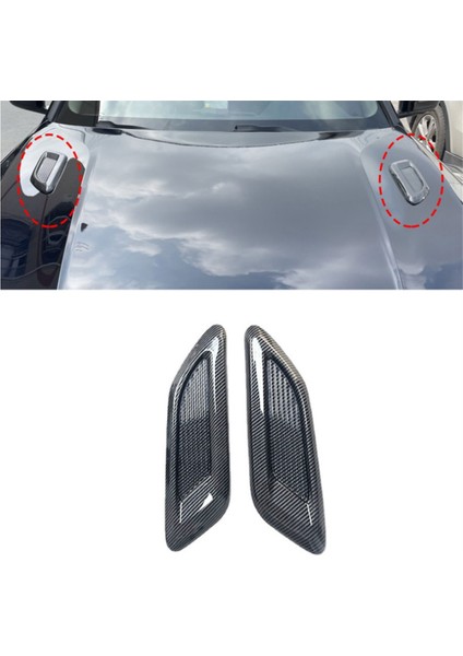 Araba Hava Akışı Girişi Kaput Kepçesi Havalandırma Bonnet Dekor Kapağı Orta Taraf Hava Çıkışı Kaput Oto Dış Aksesuarları Evrensel A (Yurt Dışından)