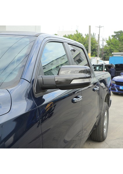 Dodge Ram 1500 2018 2019 2020 2021 2022 Aksesuarları Için Dikiz Aynası Kapağı Yan Ayna Kapağı, Abs Karbon Fiber (Yurt Dışından)