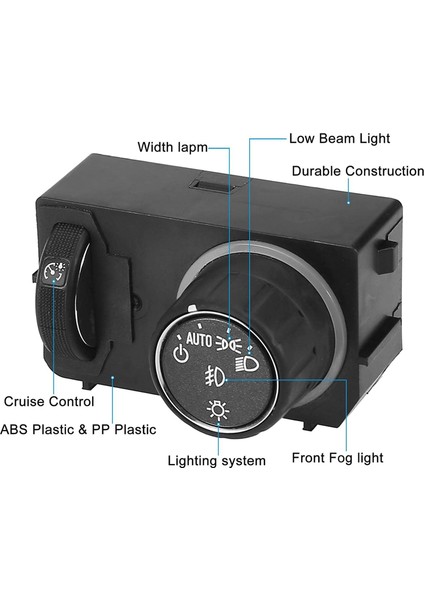 84448511 84154108 23187804 Motor Far Anahtarı Chevrolet Silverado Suburban Tahoe Gmc Sierra Yukon (Yurt Dışından)