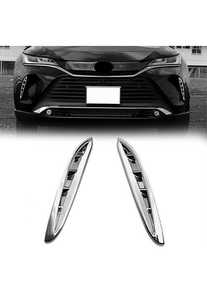 Yeni Araba Ön Sis Farları Kapak Çerçevesi Döşeme Ön Çamurluk Yan Hava Menfezi Kapağı Döşeme Toyota Harrier Venza 2020 2021 (Yurt Dışından)