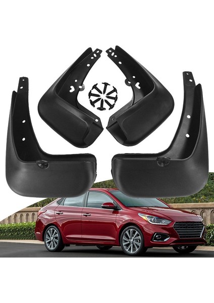 Hyundai Accent Solaris 2011-2016 Aksesuarları Için Araba Çamurluk Çamurlukları Çamurluklar (Yurt Dışından)