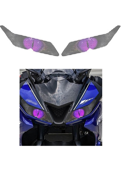 Motosiklet Far Koruma Etiket Farlar Göz Vücut Etiket Yamaha YZF-R15 Yzf R15 YZFR15 2017 2018 A (Yurt Dışından)