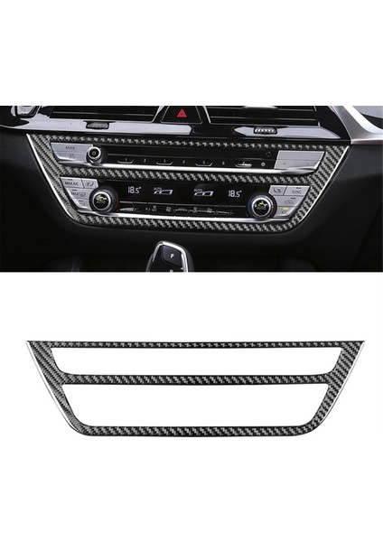 Bmw 5 Serisi G30 G38 2018-2021 Karbon Fiber Araba Merkezi Kontrol CD Düğme Paneli Trim Kapağı Iç Aksesuarlar (Yurt Dışından)