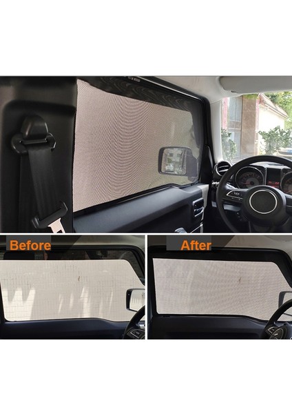 Ön Pencere Güneşlik Kapağı, Suzuki Jimny Için JB64 JB74 2019 2020 Iç Anti-Sai Anti-Böcek Ağı Gazlı Bez Perde (Yurt Dışından)