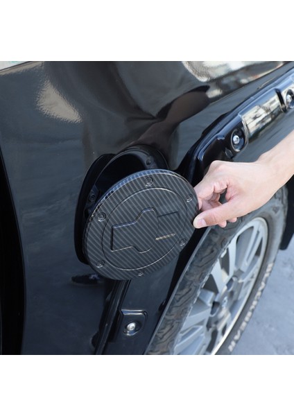 Toyota Tundra 2007-2021 Için Yakıt Deposu Kapatma Başlığı Dekoratif Koruma Etiket Dış Aksesuarlar, Abs Karbon Fiber (Yurt Dışından)
