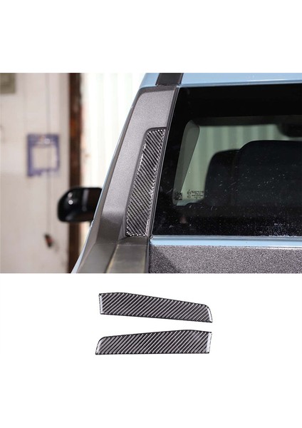 Arka Cam Yan Çizilmez Kapak Trim Çıkartmaları Ford Maverick 2022 2023 Aksesuarları - Yumuşak Karbon Fiber (Yurt Dışından)