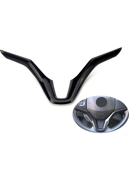 Honda Vezel Için Hr-V Hrv 2015 2016 2017 Araba Direksiyon Paneli Kapak Trim Garnitür Karbon Fiber Payetler (Yurt Dışından) fırsatları