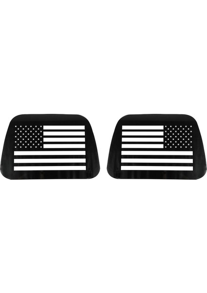 Jeep Wrangler Tj 1997-2006 Için Araba Arka Üç Köşeli Pencere Camı Plaka Dekoratif Panel Kapak Trim Etiket (Yurt Dışından)