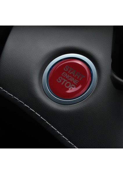 Abs Araba Motor Çalıştırma Durdurma Anahtarı Düğme Kapağı Trim Için Alfa Romeo Giulia Stelvio 2017 2018 (Kırmızı) (Yurt Dışından)