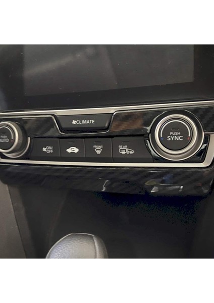Merkezi Konsol Paneli Trim Abs Karbon Fiber Tarzı Iç Dekorasyon Aksesuarları Honda 10TH Gen Civic 2016-2020 (Yurt Dışından) fırsatları
