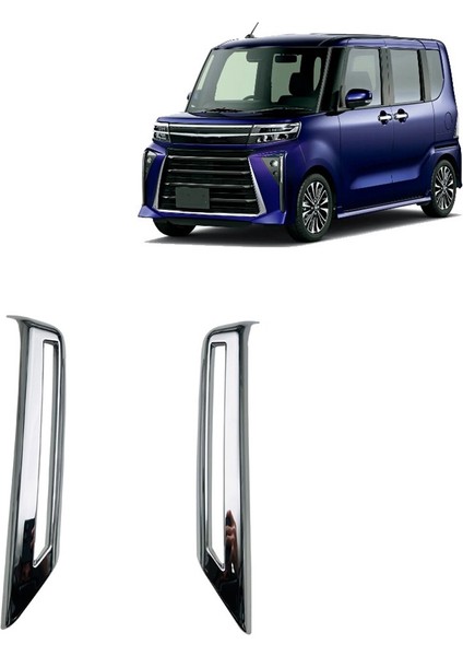 Ön Tampon Sis Işık Lambası Çerçeve Trim Dekoratif Daihatsu Tanto Için Özel LA650S LA660S 2023 Araba Aksesuarları (Yurt Dışından)