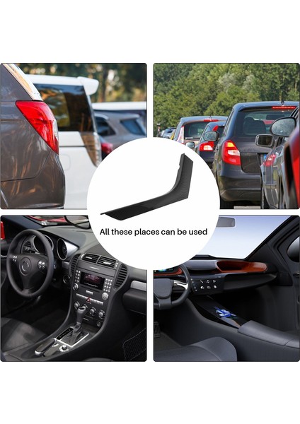 Land Rover Range Rover Evoque 2012-2018 Için Araba Karbon Fiber Tahıl Merkezi Konsol Dekorasyon Şeritleri (Yurt Dışından)