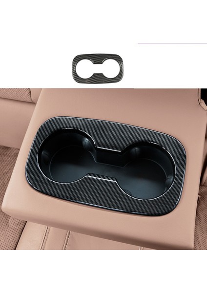 Buick Regal 2017 2018 2019 Için Karbon Fiber Araba Arka Kol Dayama Su Dağı Tutucu Kapak Trim Çerçeve Dekor Etiket Aksesuarları (Yurt Dışından)