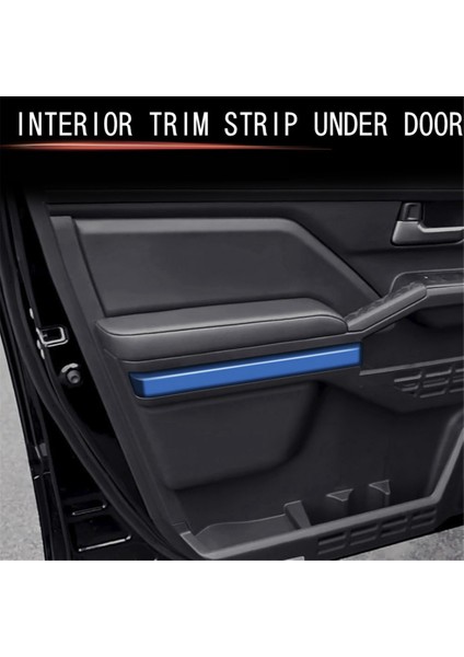 Toyota Tacoma 2024 Araba Iç Kapı Paneli Trim Şeridi Dekoratif Sticker Araba Iç Aksesuarları Mavi (Yurt Dışından) modelleri