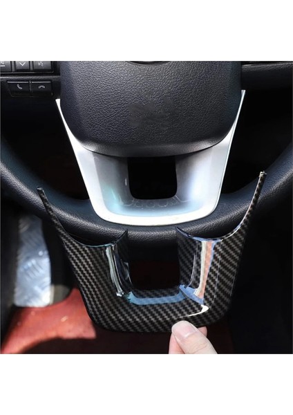 Toyota Fortuner 2016-2022 Araba Iç Direksiyon Simidi Döşeme Kapağı Çıkartmaları Araba Aksesuarları Iç Mekanlar -A (Yurt Dışından) fırsatları