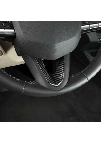 Karbon Fiber Araba Direksiyon U Şekli Dekorasyon Trim Çıkartmalar Cadillac Ct5 (Kırmızı) (Yurt Dışından)