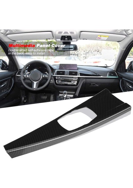 Araba Multimedya Paneli Kapak Trim Etiket Bmw 3 Serisi F30 F34 4 Serisi F33 F36 Karbon Fiber Iç Trim (Yurt Dışından)