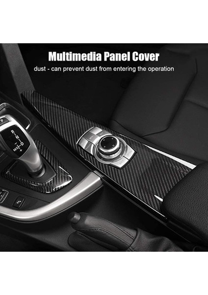 Araba Multimedya Paneli Kapak Trim Etiket Bmw 3 Serisi F30 F34 4 Serisi F33 F36 Karbon Fiber Iç Trim (Yurt Dışından)