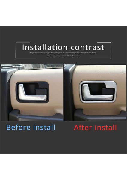 Araç Iç Kapı Kolu Kase Çerçeve Kapak Kalıplama Trim Çıkartmalar Land Rover Discovery 3 2004-2009 Için (Siyah Ahşap Tahıl) (Yurt Dışından)