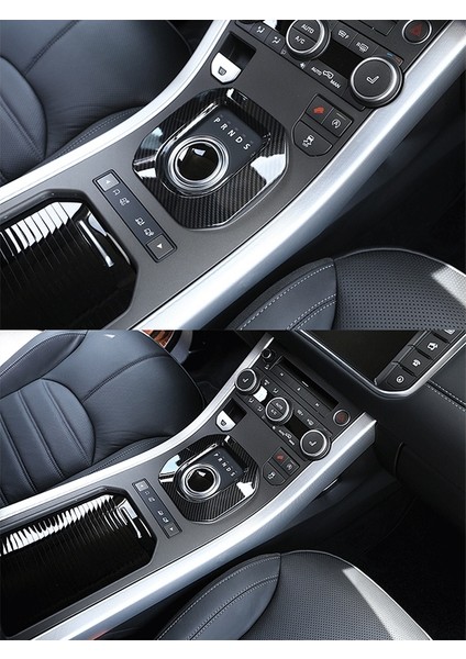 Araba Vites Krom Çerçeve Trim Karbon Fiber Land Rover Range Rover Evoque 2012-2017 Aksesuarları (Yurt Dışından) indirimleri