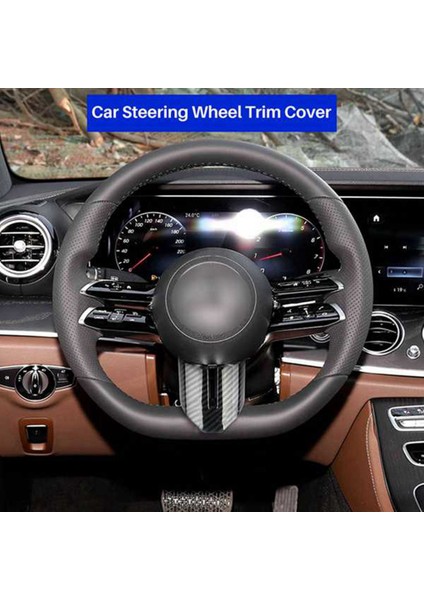 Mercedes Benz Ces Sınıfı W206 2022 Karbon Fiber Araba Direksiyon Simidi U Tipi Kapak Trim Çerçeve Sticker Aksesuarları (Yurt Dışından)