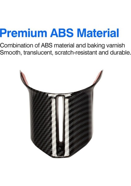 Mercedes Benz Ces Sınıfı W206 2022 Karbon Fiber Araba Direksiyon Simidi U Tipi Kapak Trim Çerçeve Sticker Aksesuarları (Yurt Dışından)