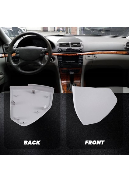 Sol Araba Ön Kapı Plastik Kapak Trim Kabuğu Mercedes Benz E-Serisi W211 2003-2009 2117270148 Gri (Yurt Dışından)