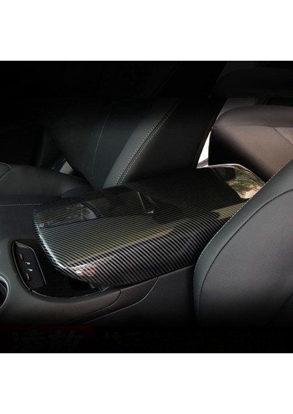 Toyota Harrier Venza 2020-2022 Için Karbon Fiber Araba Merkezi Kontrol Kol Dayama Kutusu Kapak Trim Dekorasyon Aksesuarları (Yurt Dışından)