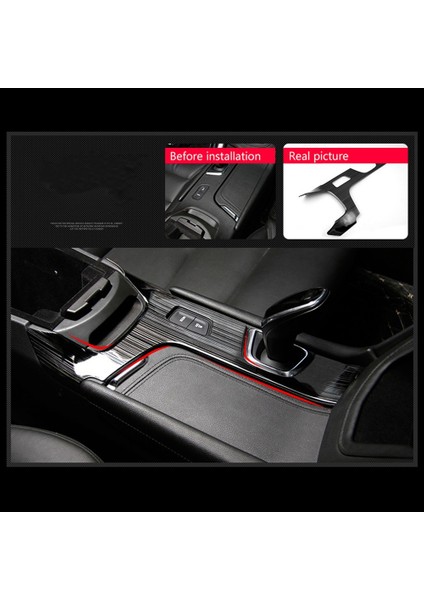 Cadillac Xt5 2016-2019 Için Araba Merkezi Konsol Vites Paneli Kapak Trim Etiket Dekor Iç Aksesuarları. Siyah (Yurt Dışından)