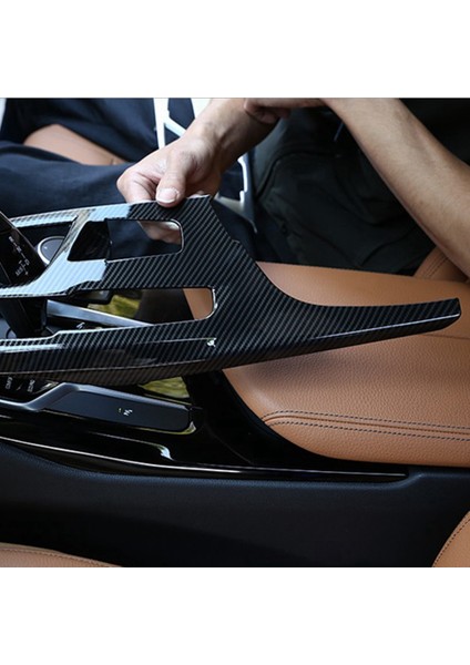 -Bmw 5 Serisi G30 2018-2022 Için Karbon Fiber Araba Merkezi Konsol Vites Paneli Kapak Trim Çerçeve Dekor Etiket (Yurt Dışından) fırsatları