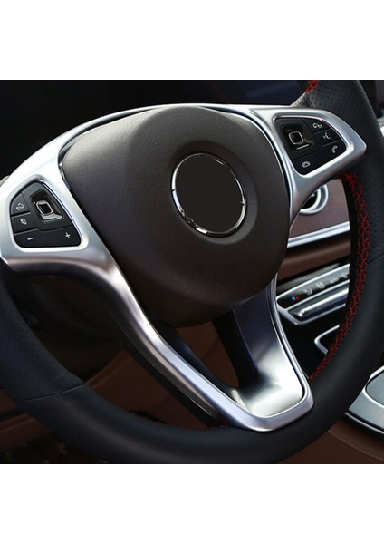 Araba Direksiyon Düğmesi Çerçeve Dekorasyon Kapak Sticlers Trim Mercedes Benz C Sınıfı Için W205 E Sınıfı W213 Glc X253 (Yurt Dışından) fırsatları