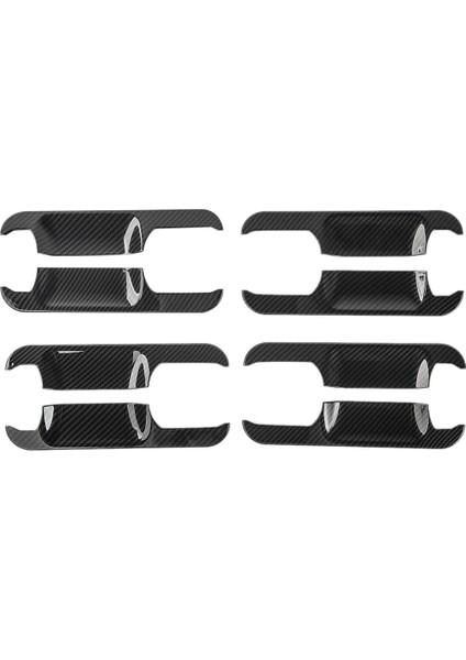 8 Adet Dış Kapı Kolu Kase Ayar Kapağı Dekor Ford F-150 F150 2015-2019 Karbon Fiber Tahıl (Yurt Dışından)