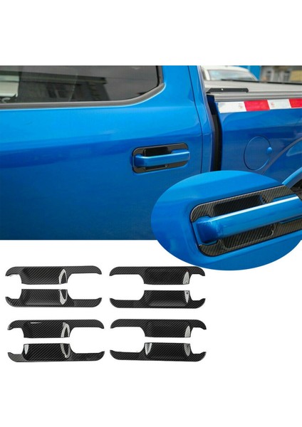 8 Adet Dış Kapı Kolu Kase Ayar Kapağı Dekor Ford F-150 F150 2015-2019 Karbon Fiber Tahıl (Yurt Dışından)
