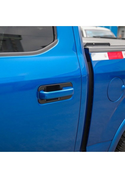 8 Adet Dış Kapı Kolu Kase Ayar Kapağı Dekor Ford F-150 F150 2015-2019 Karbon Fiber Tahıl (Yurt Dışından)