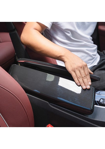 -Bmw 5 Serisi G30 2018-2022 Karbon Fiber Araba Orta Konsol Kol Dayama Kutusu Kapağı Trim Çerçeve Dekor Sticker Aksesuarları (Yurt Dışından)
