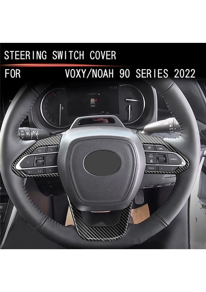 Toyota Voxy Noah 90 Serisi 2022+ Için Araba Karbon Fiber Direksiyon Paneli Kapağı Trim Dekorasyon Çerçevesi Sticker (Yurt Dışından)