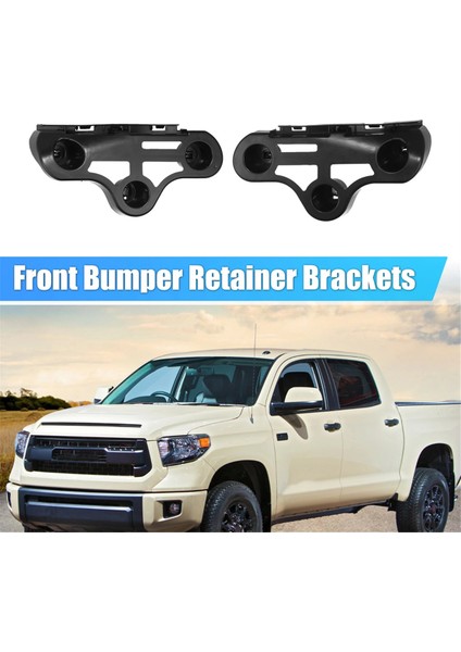 1 Çift Ön Tampon Braketi Montajı 52116-0C020 52115-0C050 Toyota Sequoia Tundra 2007-2021 Yan Tampon Desteği (Yurt Dışından)