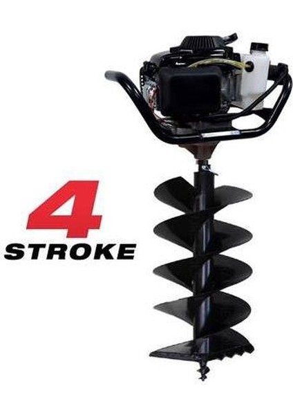 EA144P Çift Helezonlu 4 Zamanlı Toprak Burgu Makinası 300 mm 4 Hp