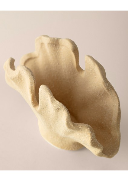 Shelly Vazo - 14 cm - Bej