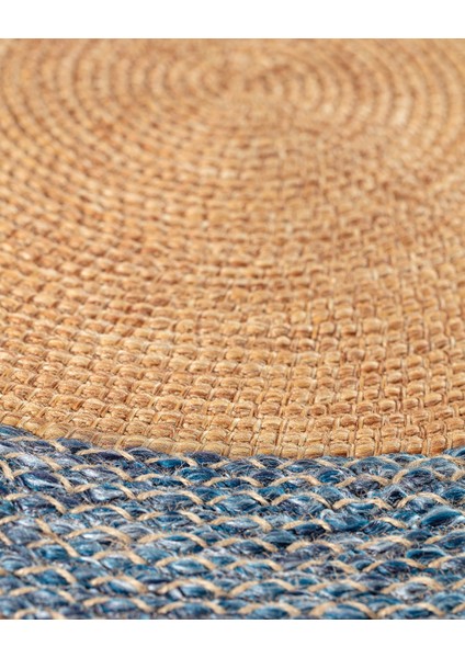 Vernal Yuvarlak Kilim - Naturel/mavi - 100 cm fiyatları