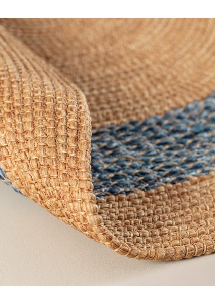 Vernal Yuvarlak Kilim - Naturel/mavi - 100 cm modelleri