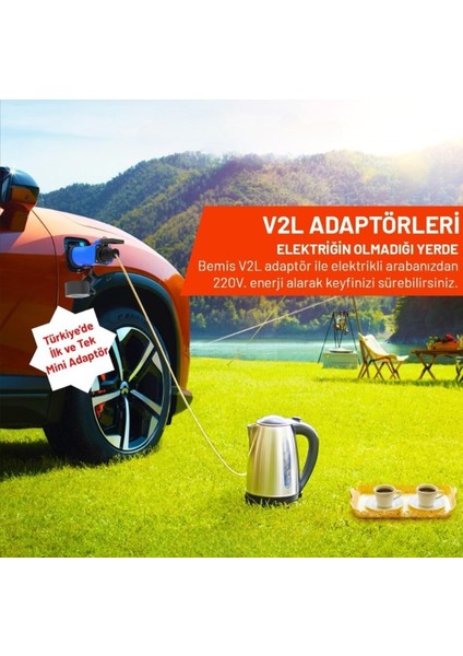 V2L Tek Çıkışlı Adaptör Kia Marka Araçlara Uygundur