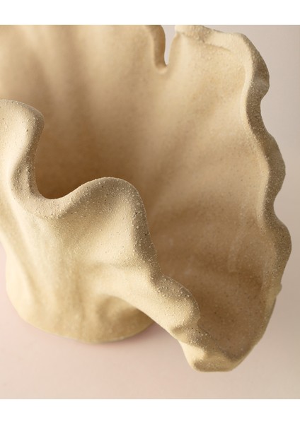 Shelly Vazo - 25 cm - Bej