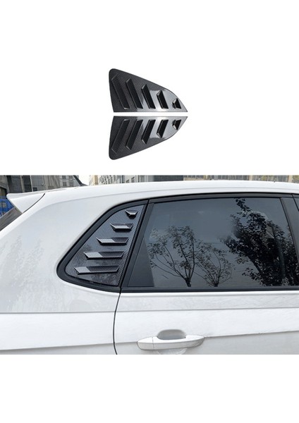 Araba Karbon Fiber Desen Arka Pencere Panjur Deklanşör Kapağı Trim Volkswagen Polo Için Mk6 Polo 2018-2023 (Yurt Dışından)