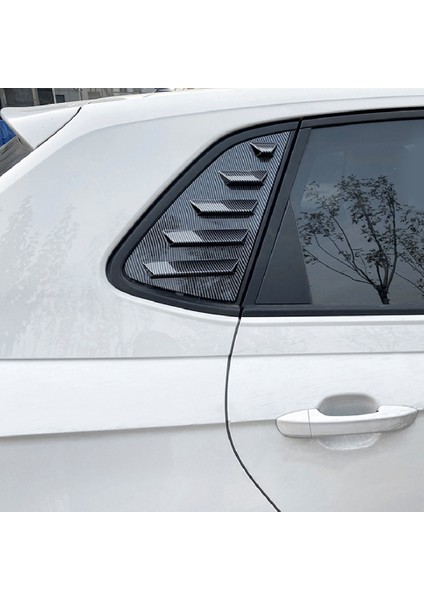 Araba Karbon Fiber Desen Arka Pencere Panjur Deklanşör Kapağı Trim Volkswagen Polo Için Mk6 Polo 2018-2023 (Yurt Dışından)