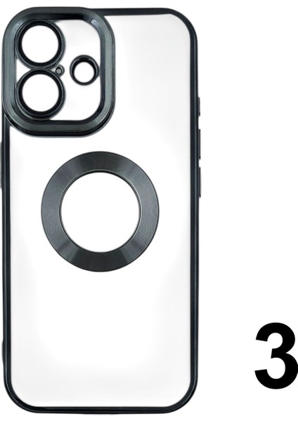 Apple iPhone 16 Uyumlu Round Silikon Seri Arka Koruma Kılıf modelleri